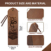 Cowhide Leather Labels AJEW-WH0386-0051-2