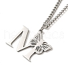 201 Stainless Steel Necklaces NJEW-Q336-01M-P-4