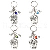 Alloy Lampwork Pendant Keychains KEYC-JKC01276-1