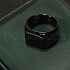 Square Stainless Steel Finger Rings WGB1DFB-05-1