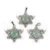 Natural & Synthetic Mixed Gemstone Pendants G-I366-02P-2