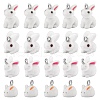 20Ppcs 4 Styles Flocky Resin Pendants RESI-SZ0001-67-1