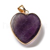 Natural Amethyst Pendants G-K335-04G-17-3