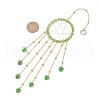 Wire Wrapped Brass Star Hanging Ornaments HJEW-JM02765-05-3