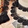   5 Yards Polyester Shell Shaped Flower Lace Trim OCOR-PH0004-46B-5