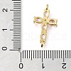 Brass Pave Cubic Zirconia Connector Charms KK-M101-03A-G02-3