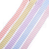 25 Yards 5 Colors Polycotton(Polyester Cotton) Ribbon OCOR-TAC0030-02B-3