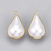 ABS Plastic Imitation Pearl Charms KK-S348-230C-2