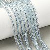 Natural Aquamarine Beads Strands G-P576-4mm-01B-1