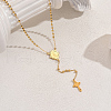 Stainless Steel Rosary Bead Necklaces SM3899-3-2