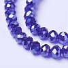 Electroplate Glass Beads Strands EGLA-A044-T1mm-A06-3