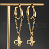 Stainless Steel Butterfly Hoop Earrings OP8572-4