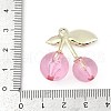 Alloy & Acrylic Pendants PALLOY-S053-01LG-C-3