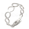 Stainless Steel Crystal Rhinestone Hollow Ring Hinged Bangles for Women BJEW-G719-23P-1