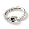 Rack Plating Brass Micro Pave Cubic Zirconia Cuff Rings RJEW-H228-08P-2