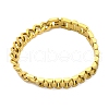 304 Stainless Steel Cuban Link & Panther chain Bracelets for Women Men BJEW-R018-11G-4