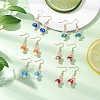 Handmade Lampwork Dangle Earrings EJEW-MZ00440-2