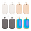 Cheriswelry 16pcs 4 Colors 304 Stainless Steel Pendants STAS-CW0001-09-11