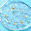 304 Stainless Steel Cable Chain Bracelets for Women BJEW-A036-25G-3