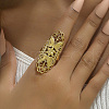 Brass Adjustable Finger Rings for Women YN7007-2