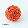Polymer Clay Rhinestone Beads RB-H258-HD10mm-236-1