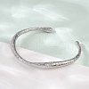 304 Stainless Steel Open Cuff  Bangles for Women BJEW-R019-03P-03-3