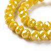 Electroplate Glass Beads Strands EGLA-A034-P8mm-A07-2