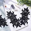 Polyester Embroidered Floral Lace Collar DIY-WH0326-47B-2