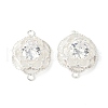 Flower Brass Connector Charms KK-A253-04S-1