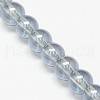Electroplate Crystal Glass Round Beads Strands EGLA-F037-6mm-A05-1