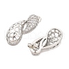 Hollow Teardrop Brass Micro Pave Clear Cubic Zirconia Dangle Stud Earrings EJEW-Q785-16P-2