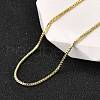 1MM Brass Box Chain Necklaces NJEW-M108-11G-1