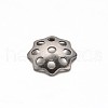 Tarnish Resistant Multi-Petal Flower 304 Stainless Steel Bead Caps STAS-E103-12B-1