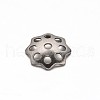 Multi-Petal Flower 304 Stainless Steel Bead Caps STAS-E103-12B-1