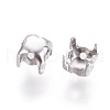 Non-Tarnish 316 Surgical Stainless Steel Sew on Prong Settings STAS-I118-05P-01-2