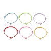 6Pcs 6 Colors Adjustable Waxed Polyester Cord Bracelet Making AJEW-JB01318-01-1