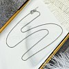 1.5mm Rack Plating Brass Box Chain Adjustable Slider Necklaces for Women Men MAK-L044-05P-3