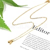 Ion Plating(IP) 304 Stainless Steel Pendant Necklaces NJEW-R050-01G-01-2