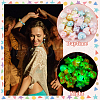   4 Styles UV Plating Acrylic Beads MACR-PH0001-84-5