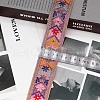 10 Yards Ethnic Style Floral Polyester Embroidery Ribbon PW-WG79888-04-1