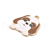 Animal Puppy Alloy Enamel Pendants FIND-V001-03G-05-2