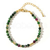 Faceted Natural Unakite Round Beaded Bracelets for Women SO7261-4-2