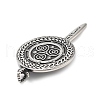 304 Stainless Steel Big Pendants STAS-V008-09AS-2