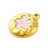 304 Stainless Steel Pendants STAS-V004-09G-01-2