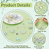   60Pcs 6 Styles Transparent Acrylic Bead Caps MACR-PH0001-79-3