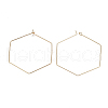 Brass Earring Hooks X-KK-T038-424B-G-2