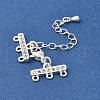 Rack Plating Brass Lobster Claw Clasps KK-F883-18S-2