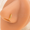 Alloy Crystal Rhinestone Hoop Clip on Nose Rings FS-WG08008-04-1