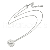 Halloween Series 202 Stainless Steel Cable Chain Pumpkin Pendant Necklaces NJEW-S005-01P-A-2
