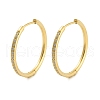 Ion Plating(IP) 304 Stainless Steel Micro Pave Clear Cubic Zirconia Huggie Hoop Earrings EJEW-C096-01H-G-1